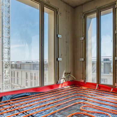 Underfloor heating apartment