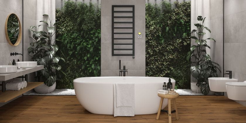 Squara electric bathroom radiator