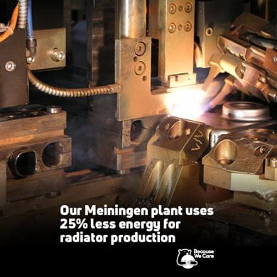 Radiatorproduktion Purmo Meiningen lasersvetsning