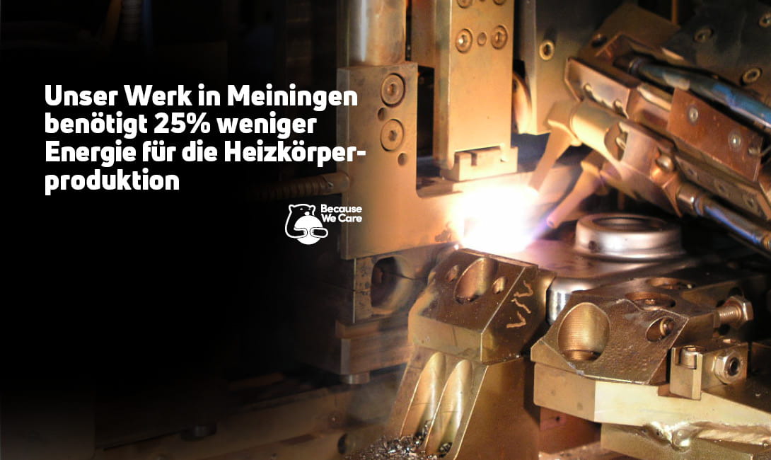 25 % Energieeinsparung bei der Heizkörperproduktion am Standort Meiningen 