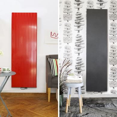 vertikala designerradiatorer heminredning