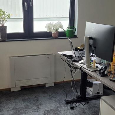 Kontorsvärme för SWB med Purmo Vido S2 fläktkonvektor