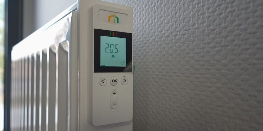 Yali Digital Plus smart radiator on houseboat