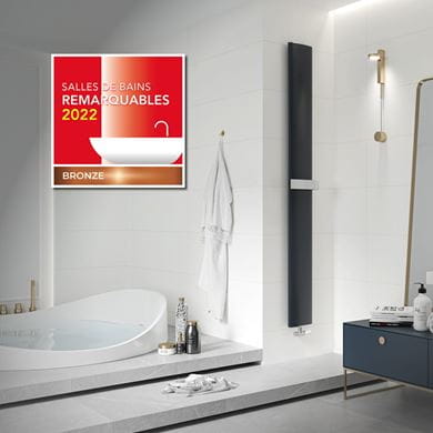Slim handdukstork, designad badrumsradiator
